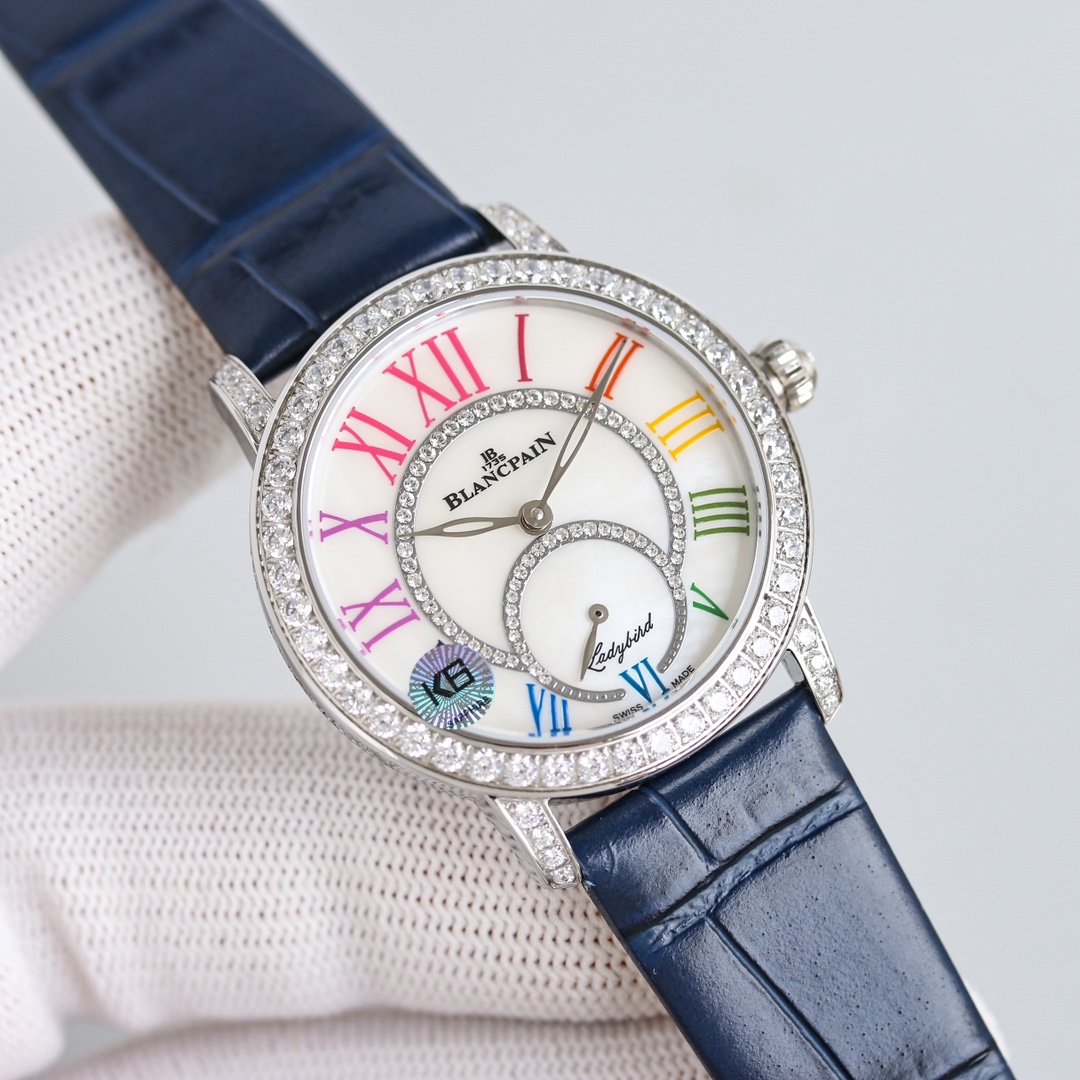 ブランパン「Blancpain」レディバード ダイヤモンドボール自動巻きレディースウォッチ34.9mm
