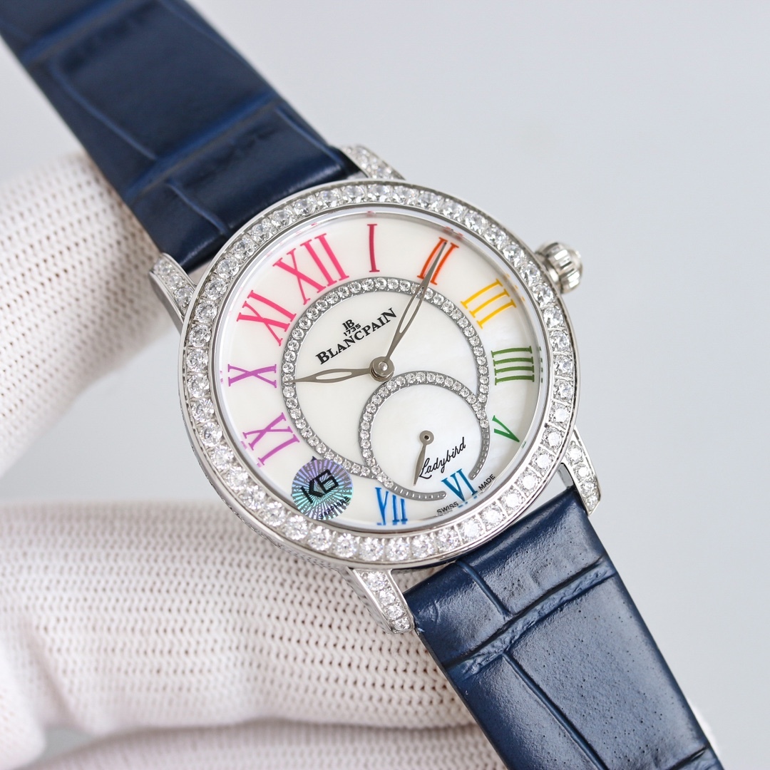 ブランパン「Blancpain」レディバード ダイヤモンドボール自動巻きレディースウォッチ34.9mm