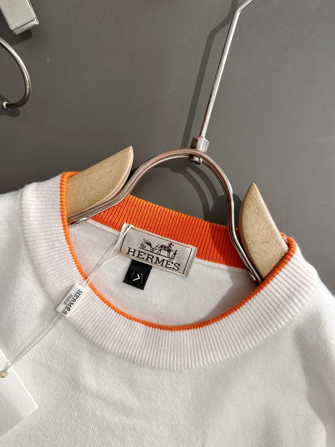 エルメス「Hermès」秋冬全身ジャージー柄新作シンプル丸首ニットウールセーター