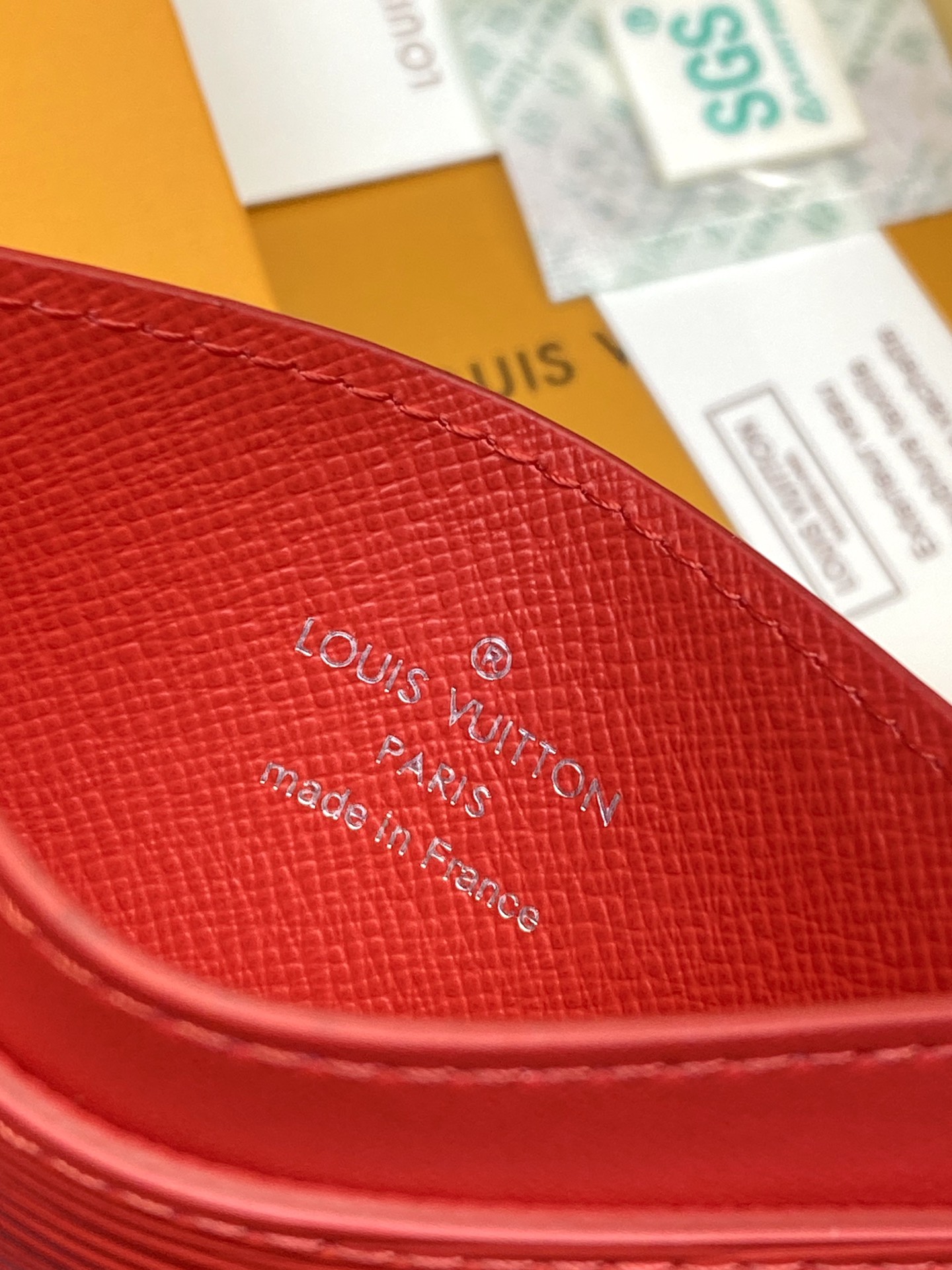 ルイ・ヴィトン「Louis Vuitton」LV x Supreme コラボ レザーカードケース