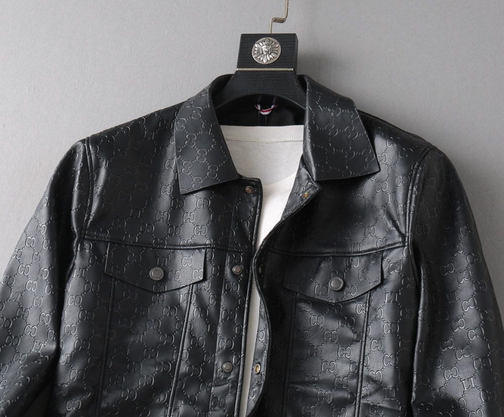 グッチ「Gucci 」秋冬新作メンズラペルレザージャケット