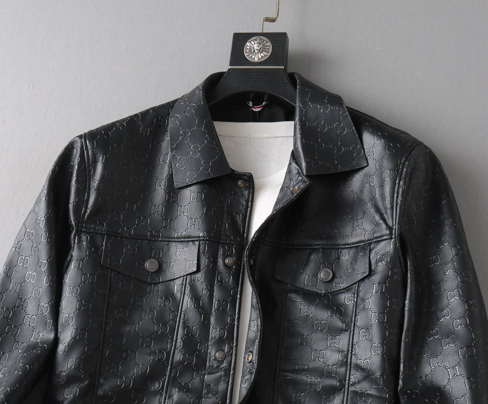 グッチ「Gucci 」秋冬新作メンズラペルレザージャケット