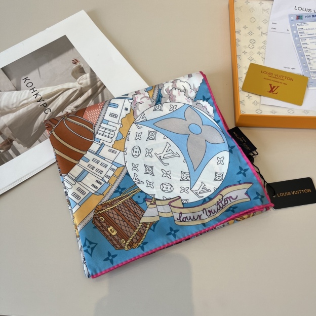 ルイ・ヴィトン「Louis Vuitton」 Monogram キャレ スカーフ