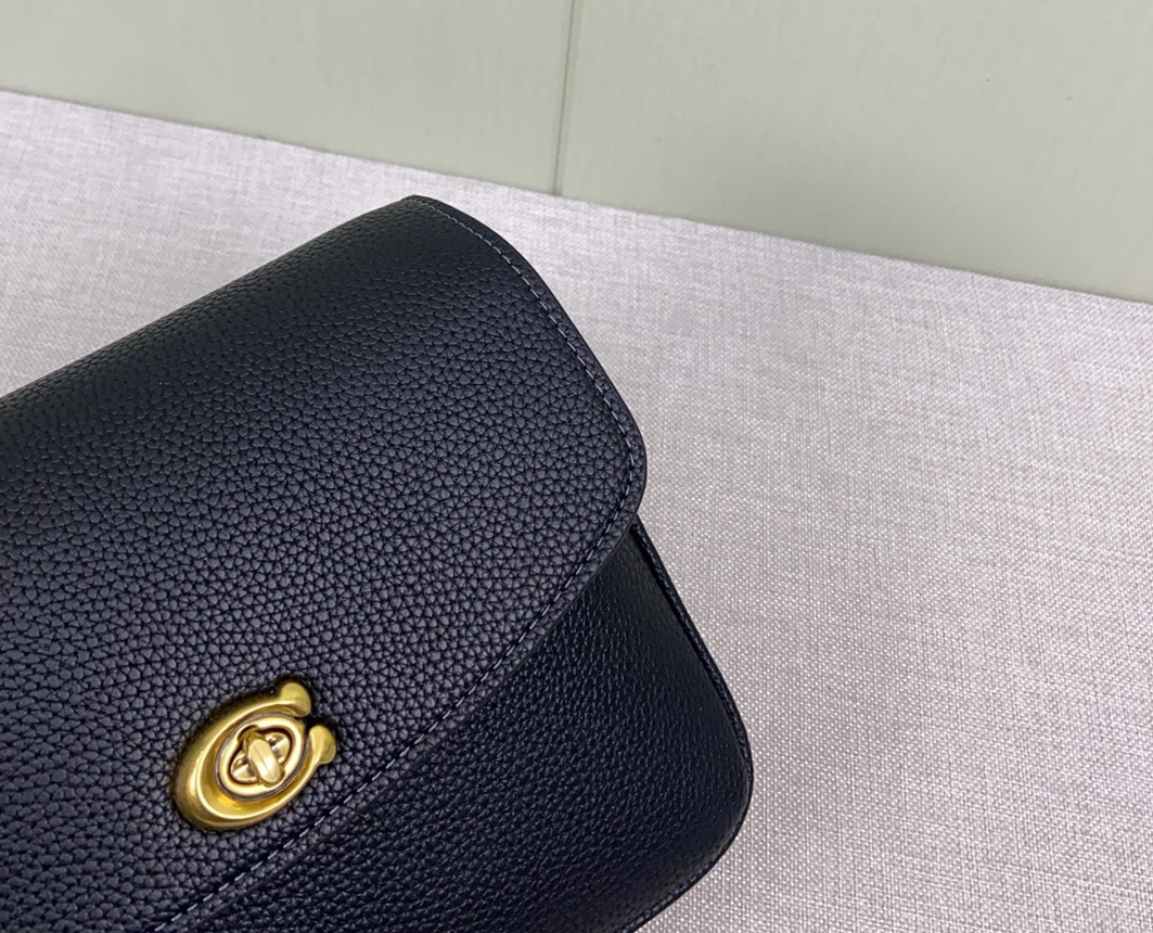 コーチ「Coach」19 レザーショルダーバッグ