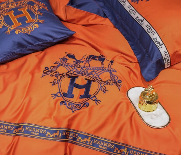 エルメス「Hermès」プレミアムコットン デジタルプリント 4点セット