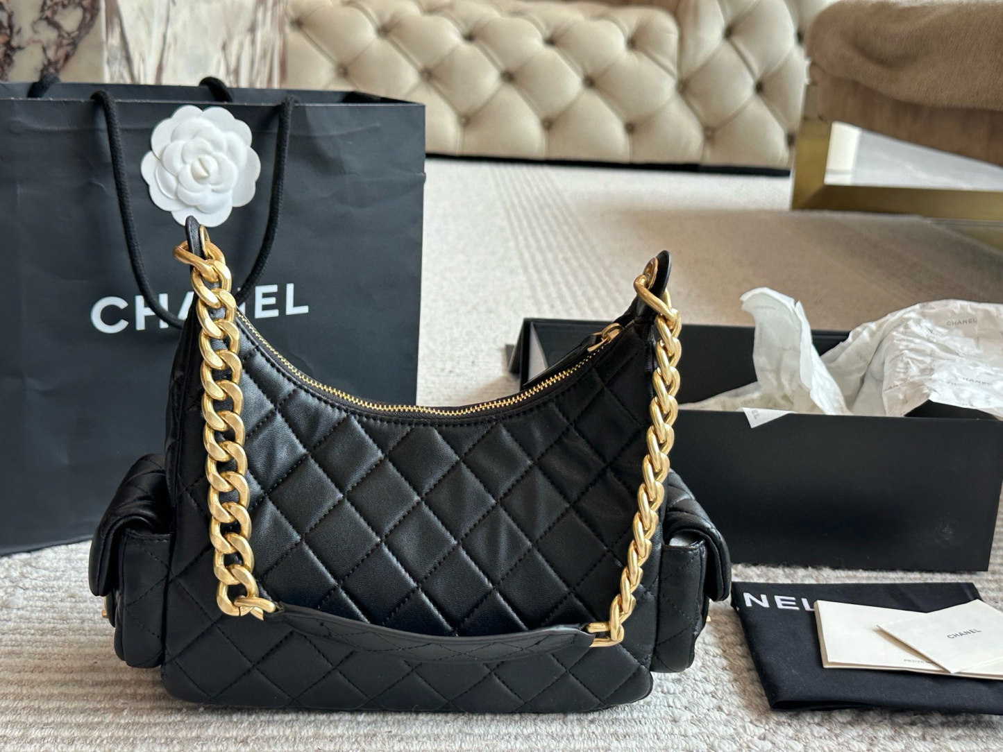 シャネル「Chanel」 ボウリング バッグ ヴィンテージ ショルダーバッグ