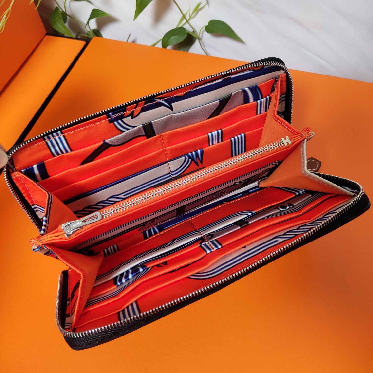 エルメス エプソムレザー ジッパーウォレット