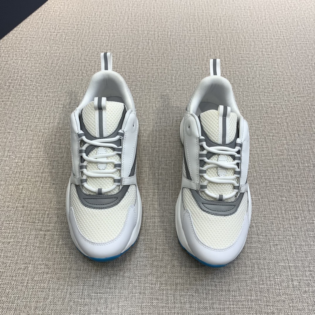 ディオール「Dior」カップルコレクション プレミアムレザー＆メッシュ スニーカー