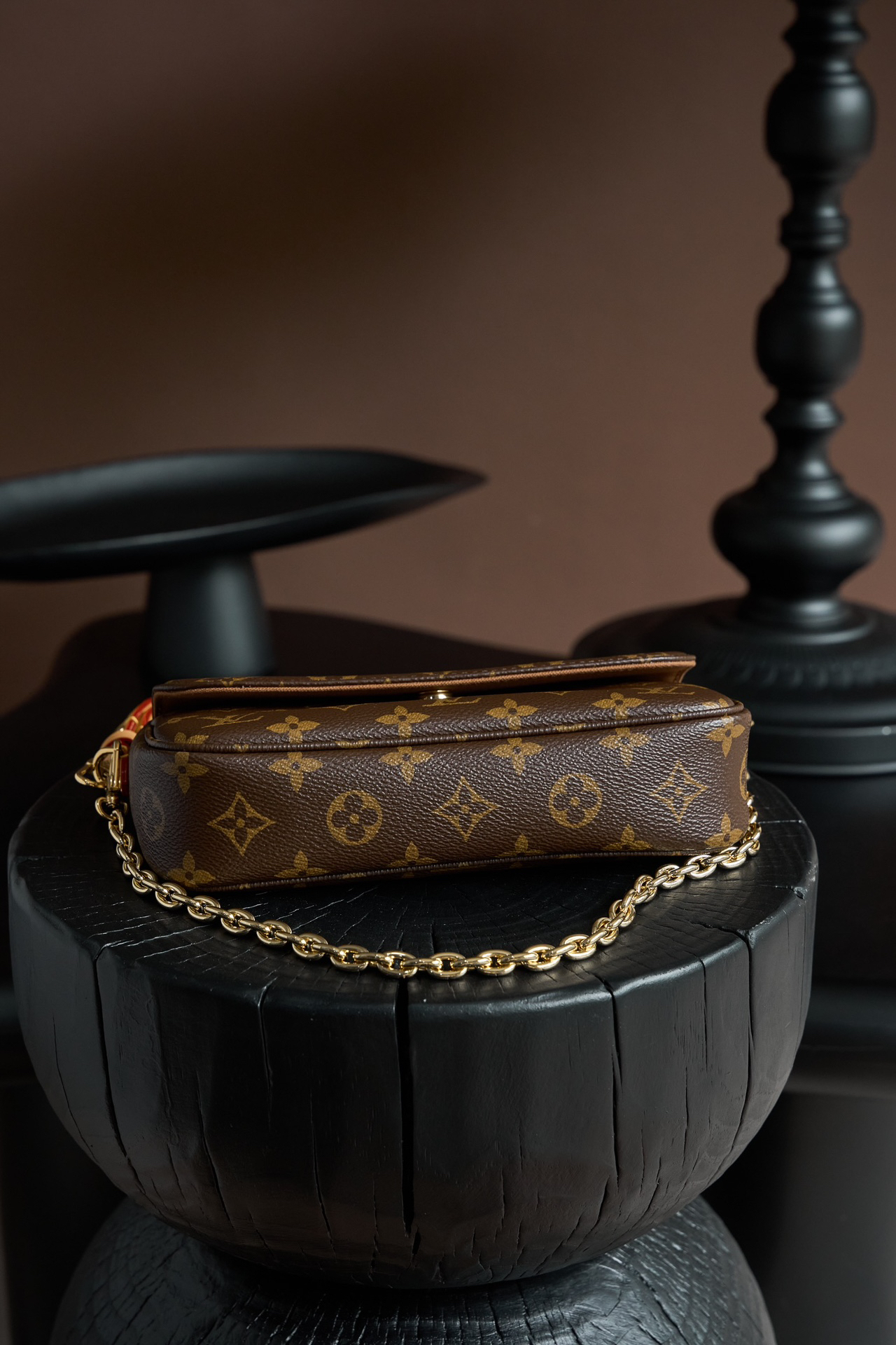 ルイ・ヴィトン「Louis Vuitton」ウォレット・オン・チェーン アイビー モノグラム ポシェット