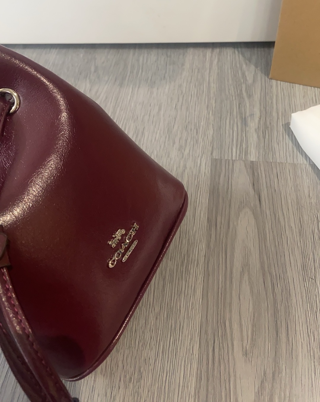 コーチ「Coach」ドローストリング ミニ バケットバッグ