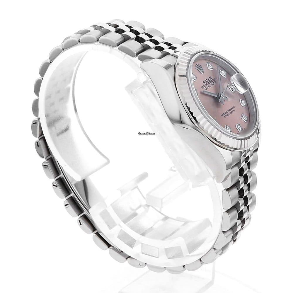 ロレックス「Rolex」レディ デイトジャスト 28 mm ピンクダイアル