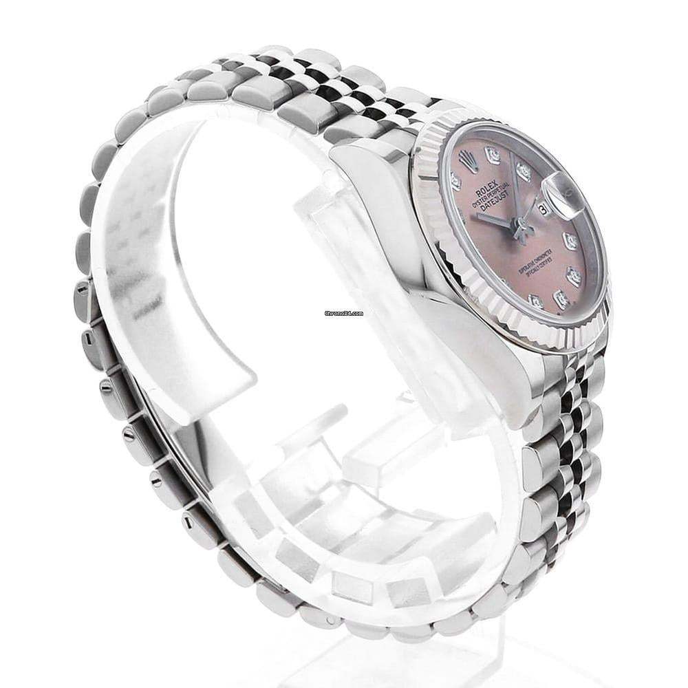 ロレックス「Rolex」レディ デイトジャスト 28 mm ピンクダイアル