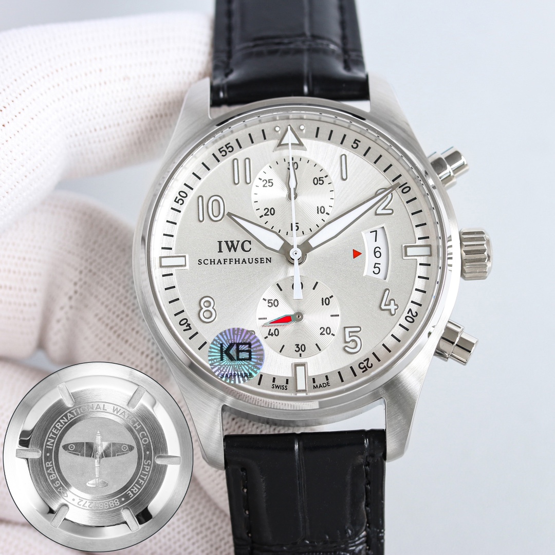 アイダブリューシー［IWC］シャフハウゼン パイロットウォッチ クロノグラフ スピットファイア クロノグラフ腕時計40MM