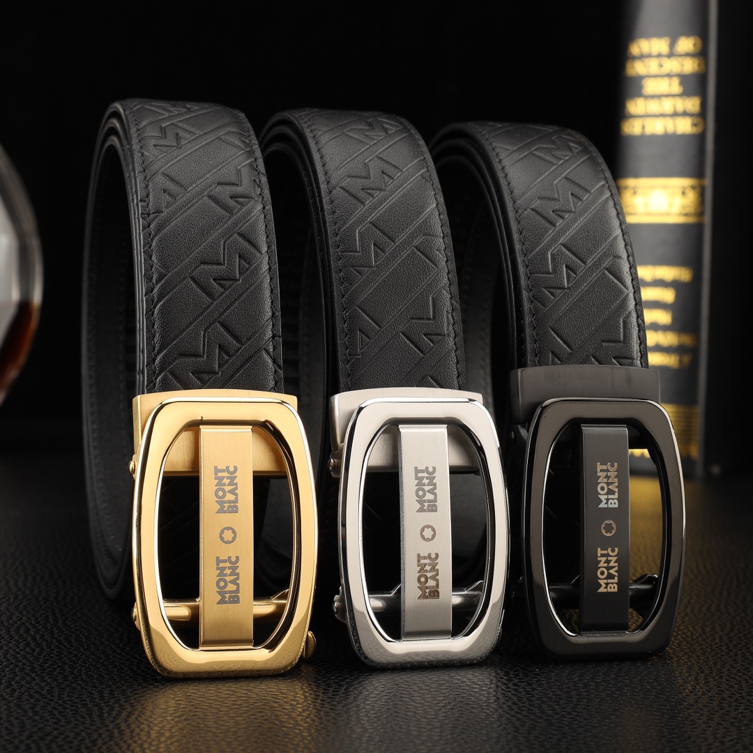 【厳選在庫】Montblanc ビジネスマン正装ベルト「全長約 100cm」
