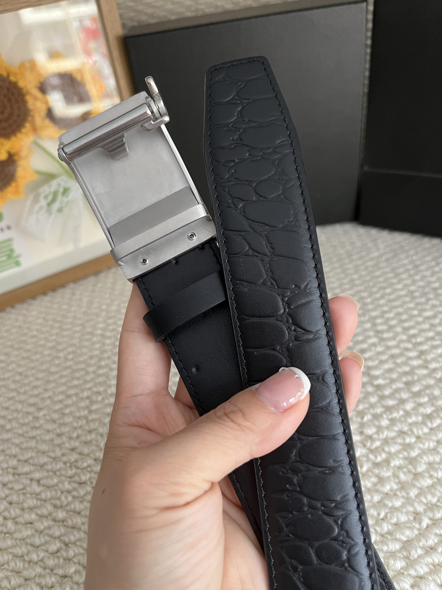 【厳選在庫】Montblanc ビジネスマン正装ベルト「全長約 100cm」