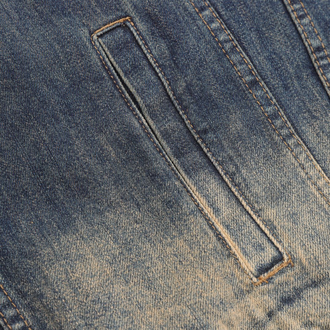 Balenciaga / バレンシアガ 23Fw ダブル B のアルファブットの手描きグラフィティプリントのジーンズジャケット