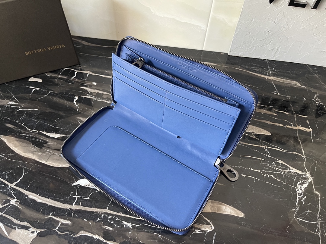 ボッテガ・ヴェネタ「Bottega Veneta」メンズ ザッパー ロング ウォレット
