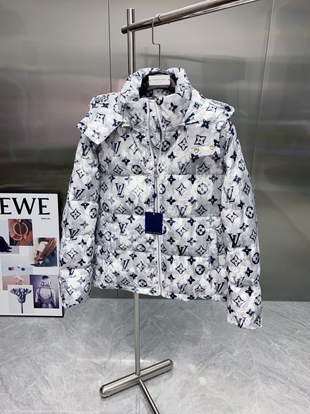 ルイ・ヴィトン「Louis Vuitton」秋冬フード付きダウンジャケット