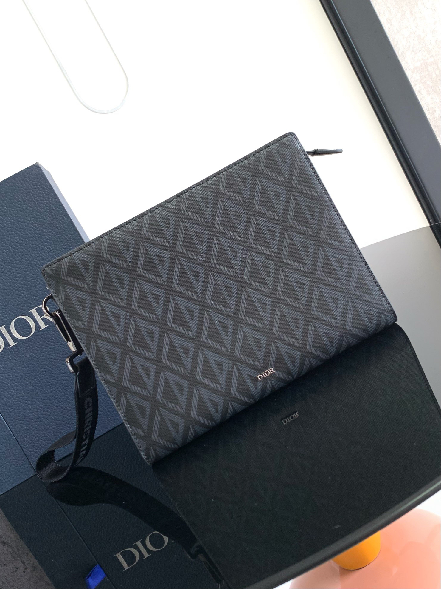 ディオール「Dior」オブリック モチーフ ポーチ