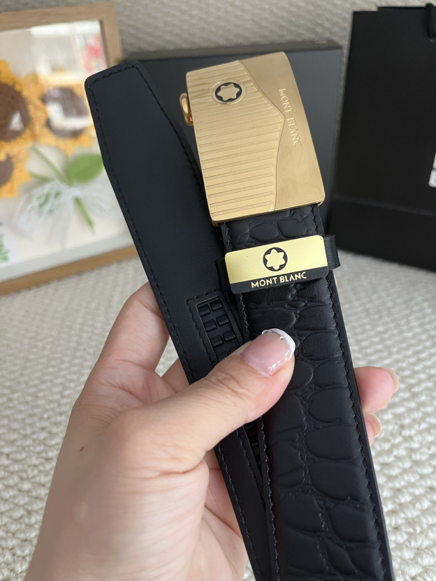 【厳選在庫】Montblanc ビジネスマン正装ベルト「全長約 100cm」