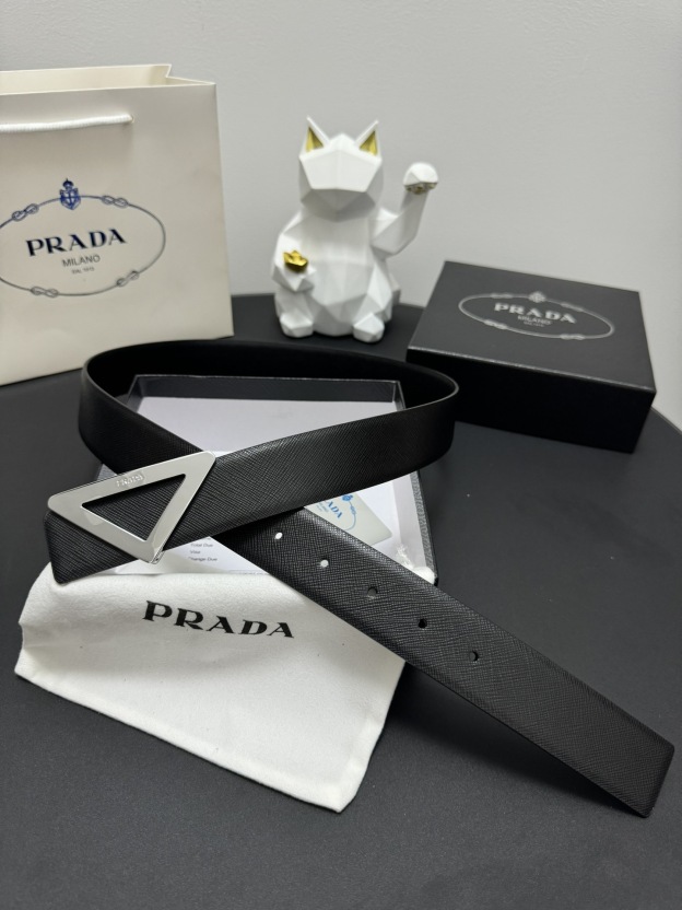 【高級品倉庫到着】Prada イタリアンビジネスベルト「全長約 100cm」