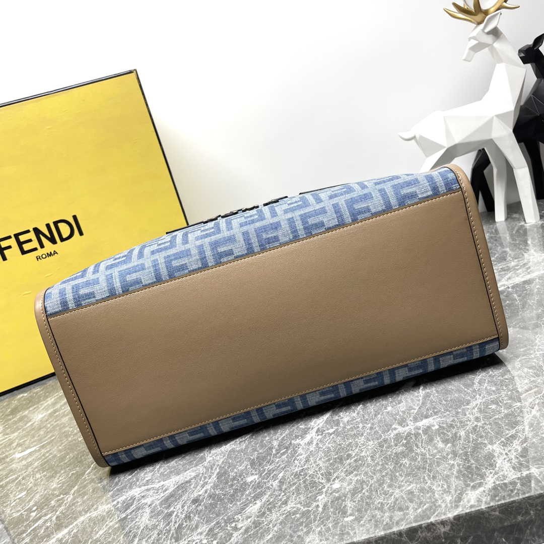 フェンディ「Fendi」Sunshine ミディアム レザー トートバッグ