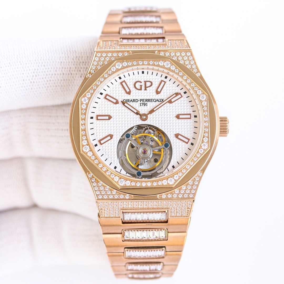 ジラール・ペルゴ「Girard-Perregaux」ラウレアート トゥールビヨン 腕時計42MM