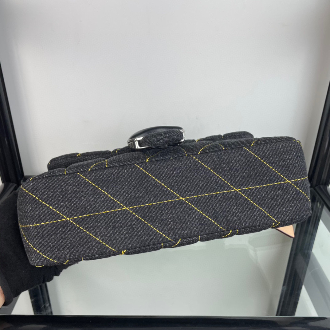 コーチ「Coach」Tabby 20 菱格纹绗缝 デニム チェーンショルダーバッグ