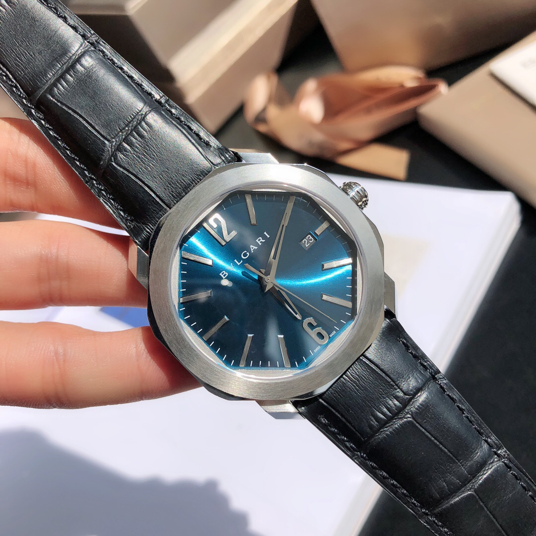 ブルガリ「Bvlgari」製ムーブメント＆イタリアンレザー 40MMの商品掲載写真7（SKU ISETAPRO-25801963）