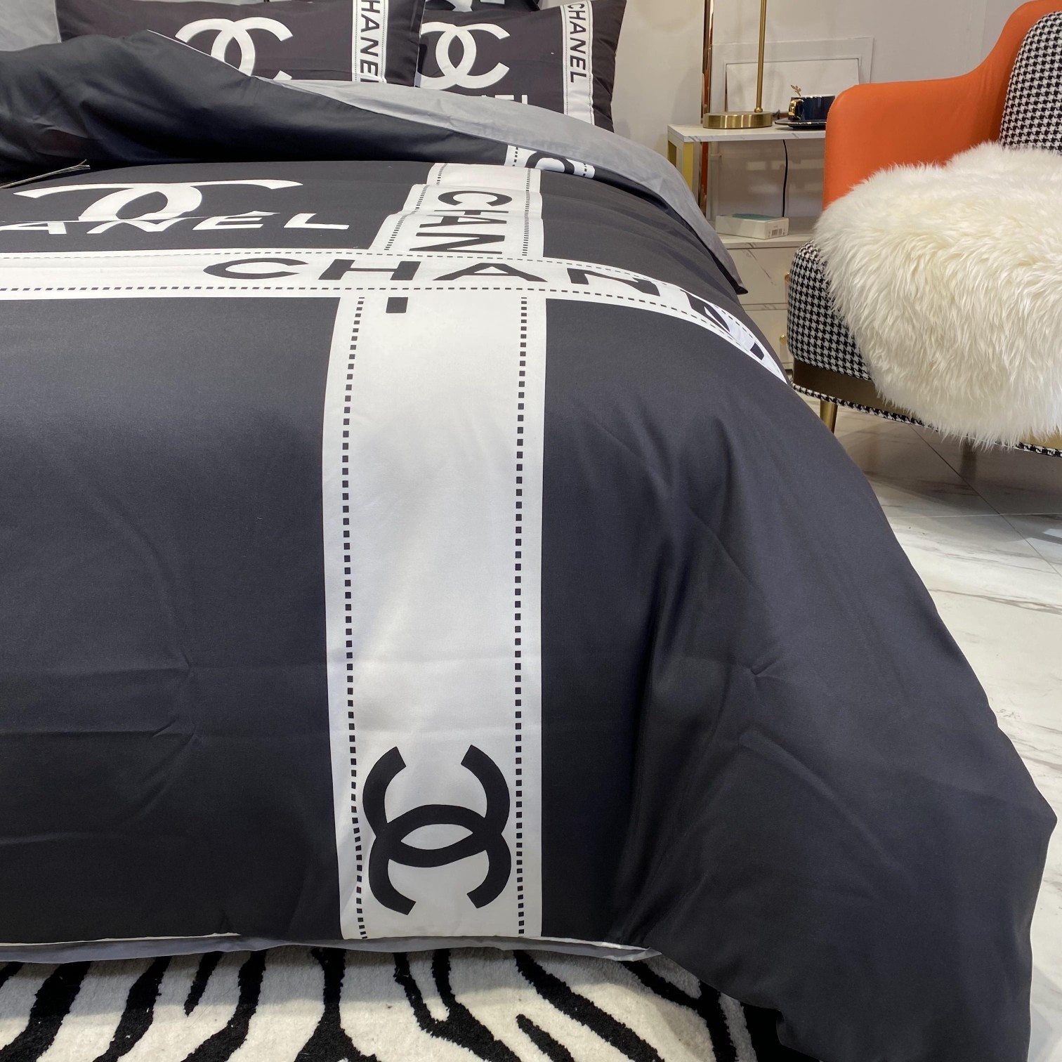 シャネル「Chanel」プレミアムコットン デジタルプリント 4点セット