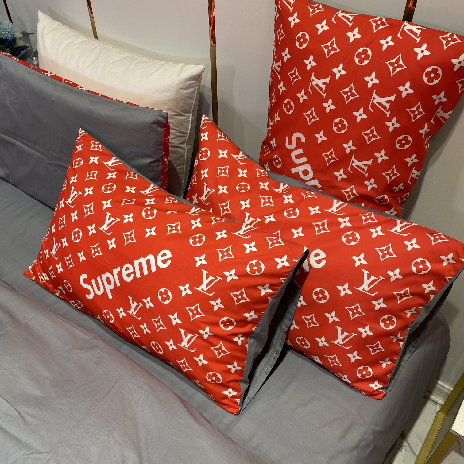 ルイ・ヴィトン「Louis Vuitton」プレミアムコットン デジタルプリント 4点セット