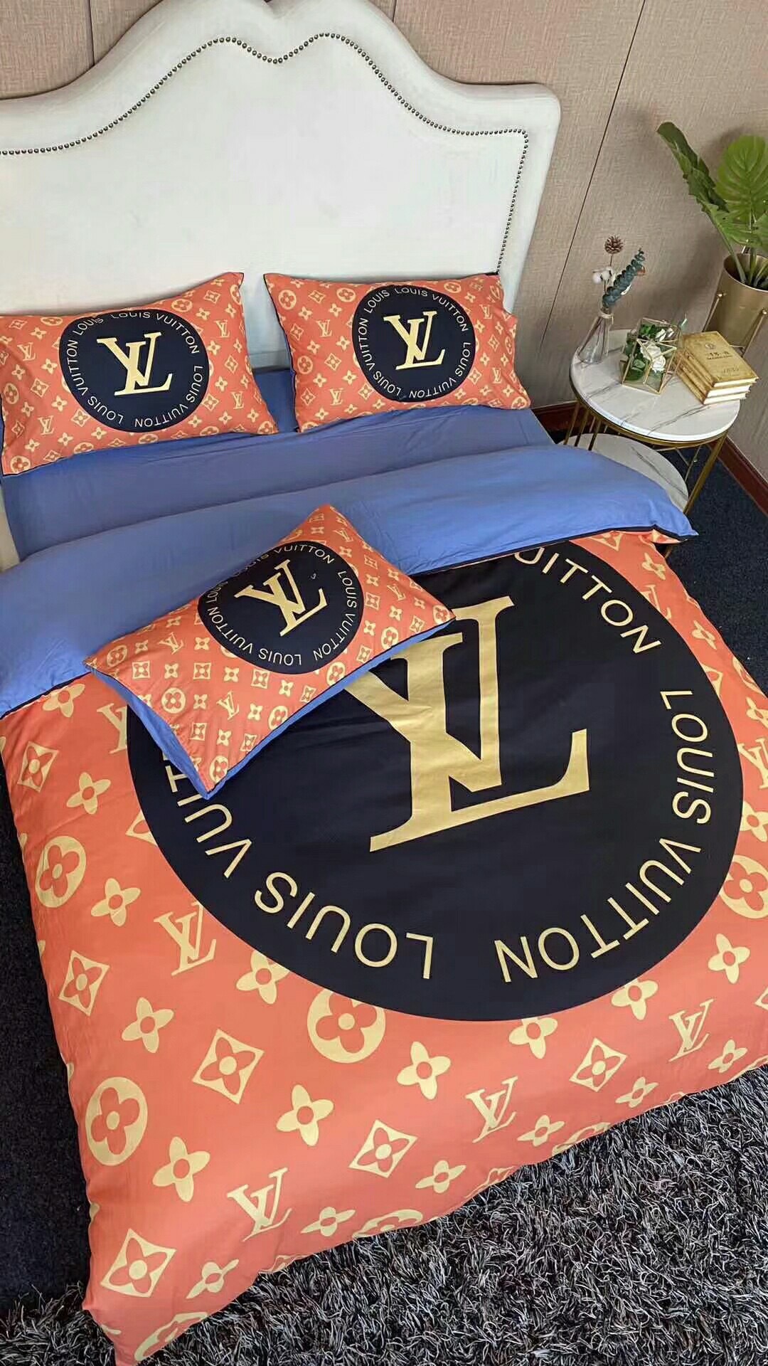 ルイ・ヴィトン「Louis Vuitton」プレミアムコットン デジタルプリント 4点セット