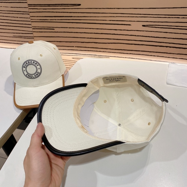 バーバリー「Burberry」リミテッド リネンコットン ベースボールキャップ