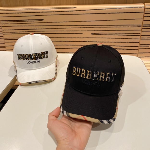 バーバリー「Burberry」リミテッド リネンジュート ベースボールキャップ