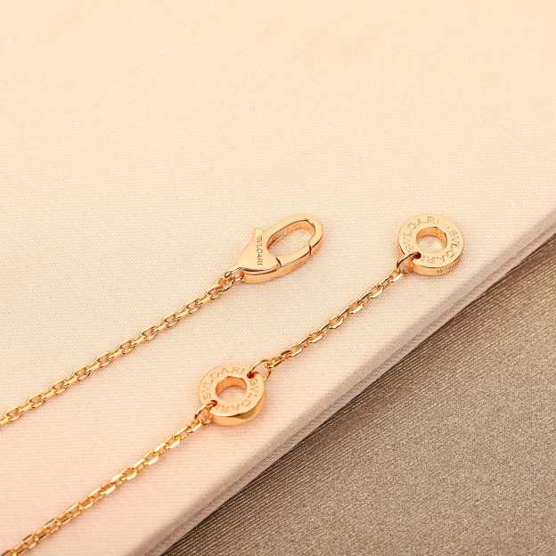 ブルガリ「Bvlgari」DIVAS’ DREAM パールマザーオブシェル 扇形ペンダントネックレス41-43cm