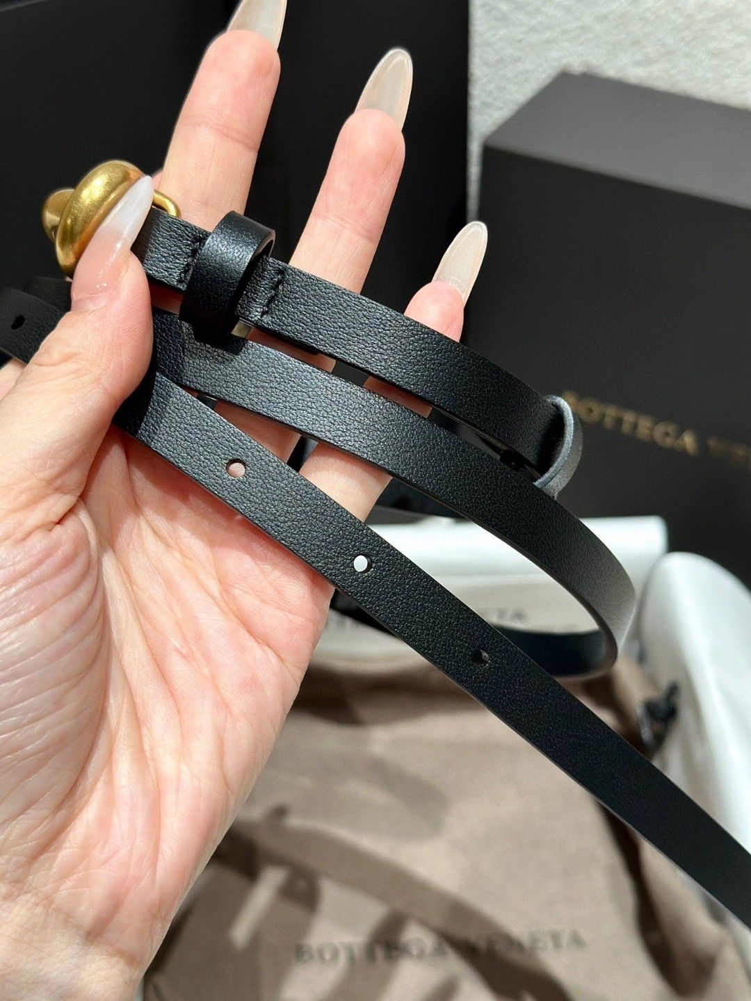 ボッテガ ヴェネタ「Bottega Veneta」ノットベルト レディース100CM