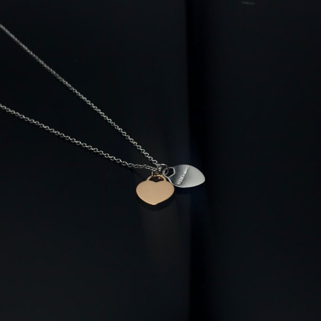 ティファニー「Tiffany & Co.」Return to Tiffany™ ダブルハートタグ ネックレス40.6CM