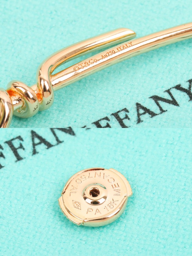 ティファニー「Tiffany & Co.」 Knot ダイヤモンドスタッドピアス