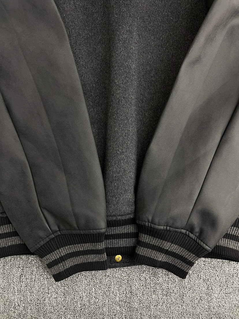 ルイ・ヴィトン「Louis Vuitton」 ウール エンブロイダリー ベースボール ジャケット