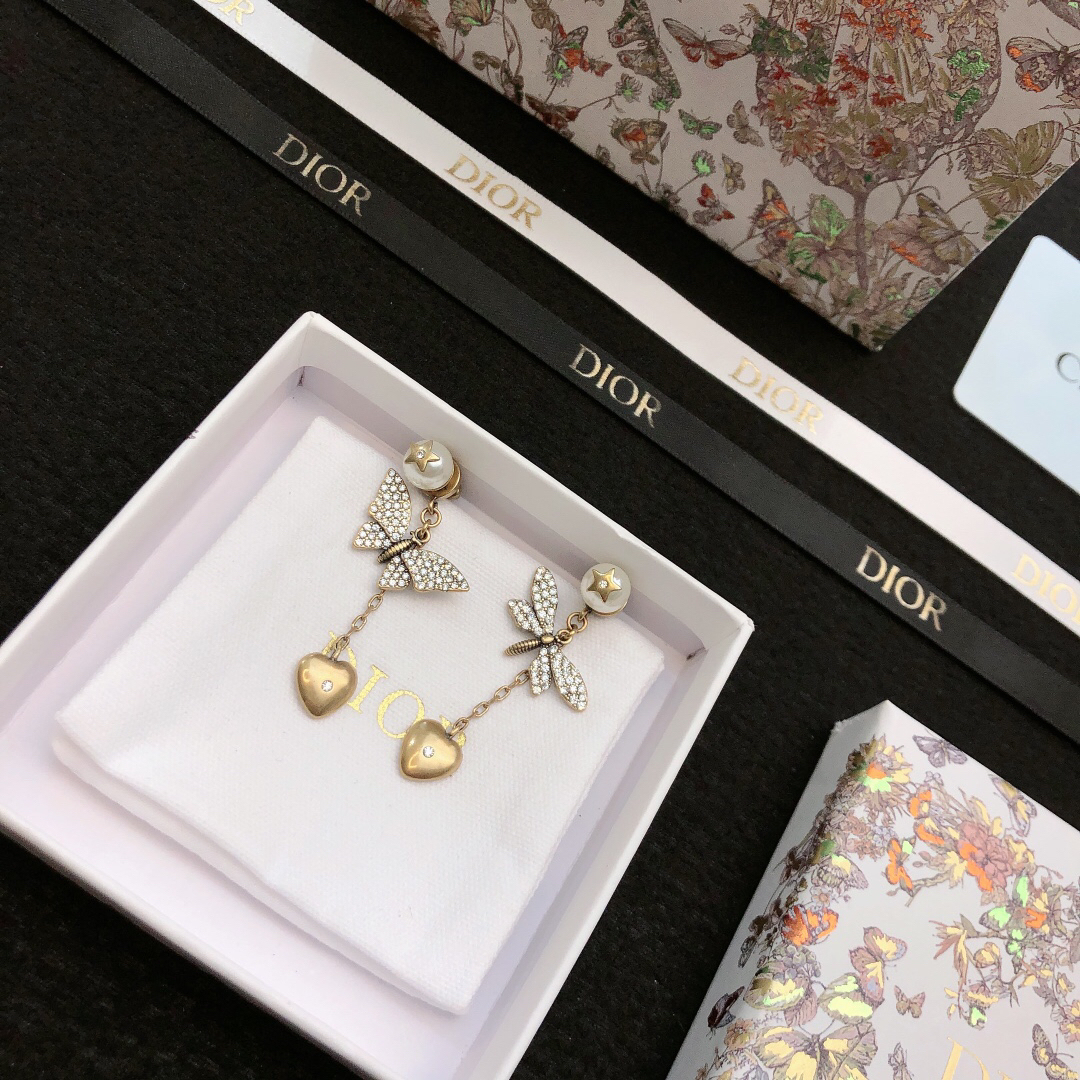 ディオール「Dior」J'ADIOR フルダイヤモンド イヤリング