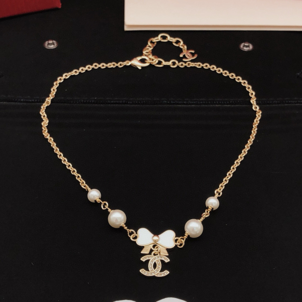 シャネル「Chanel」最新のリボンネックレスです42cm