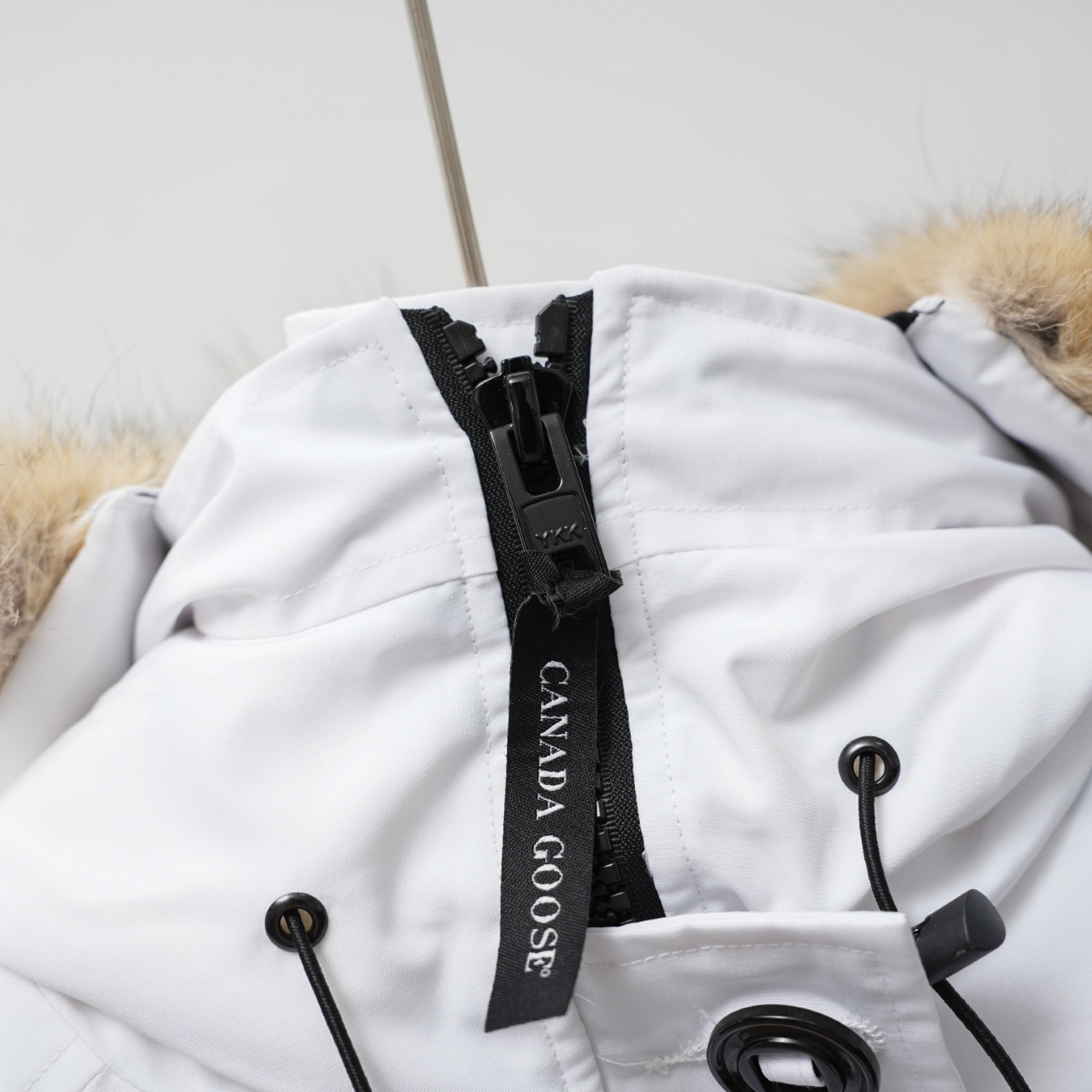 カナダグース フード付きファー付きダウンジャケット 男女兼用