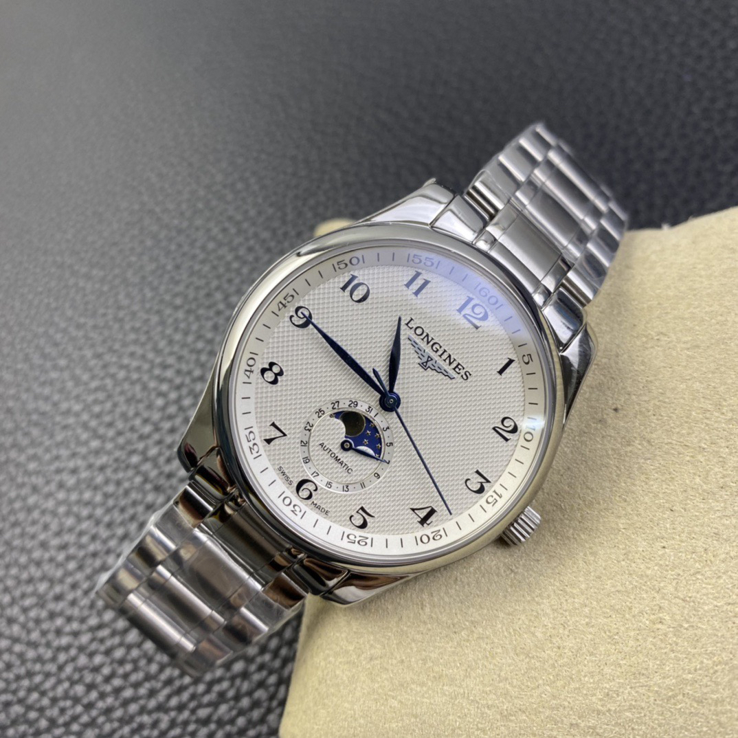 ロンジン「Longines」Master Collection 月相メンズウォッチ42MM