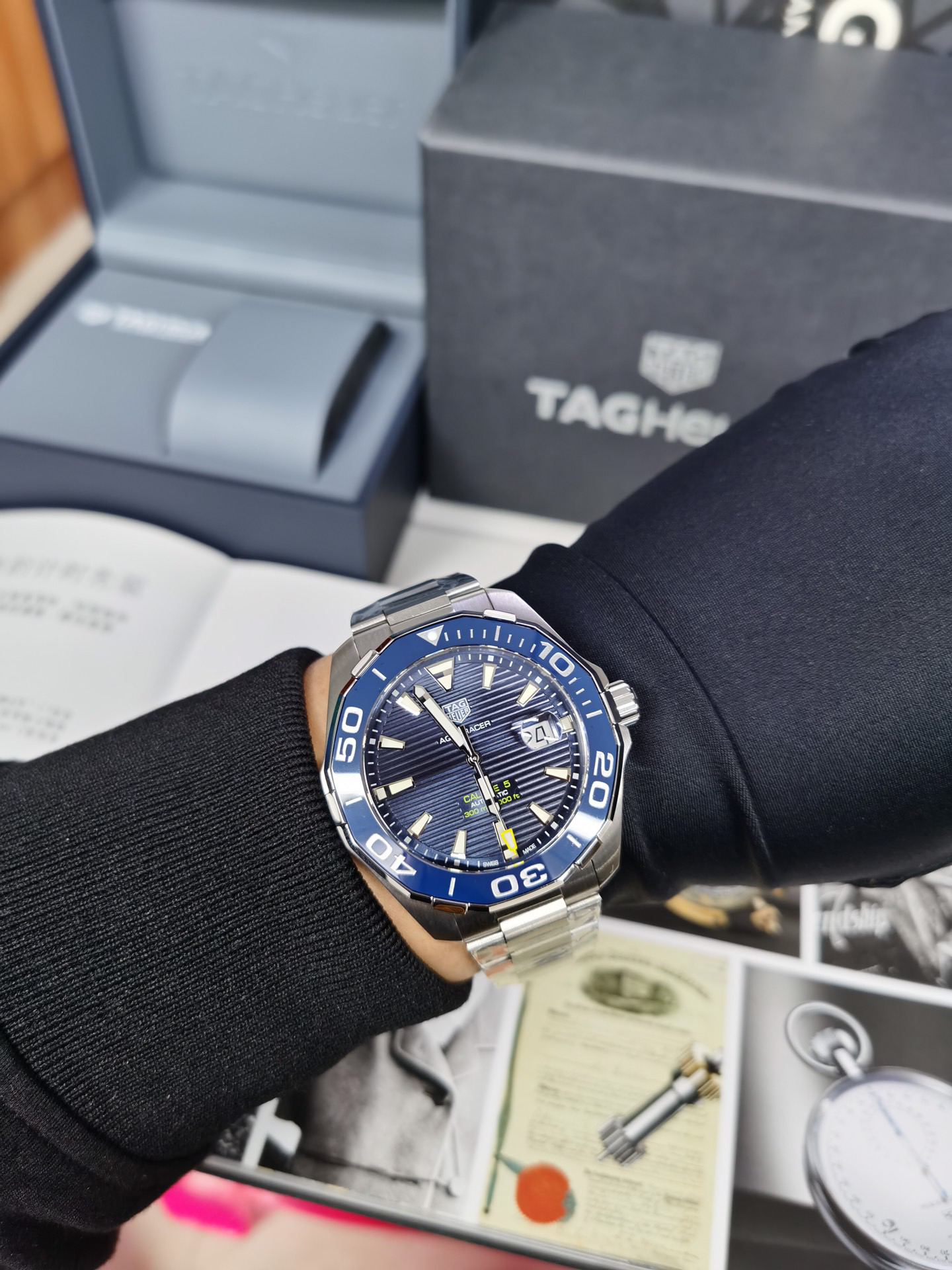 タグ・ホイヤー「TAG Heuer」アクアレーサー プロフェッショナル 300 メンズ メカニカルウォッチ 43mm