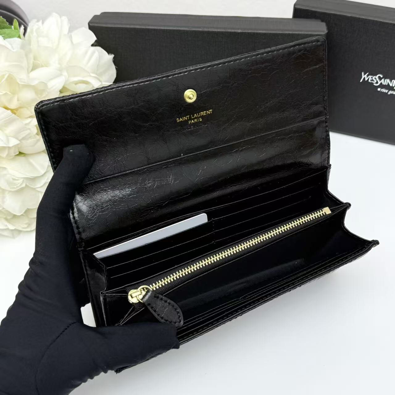 サンローラン「Saint Laurent」フラップウォレット