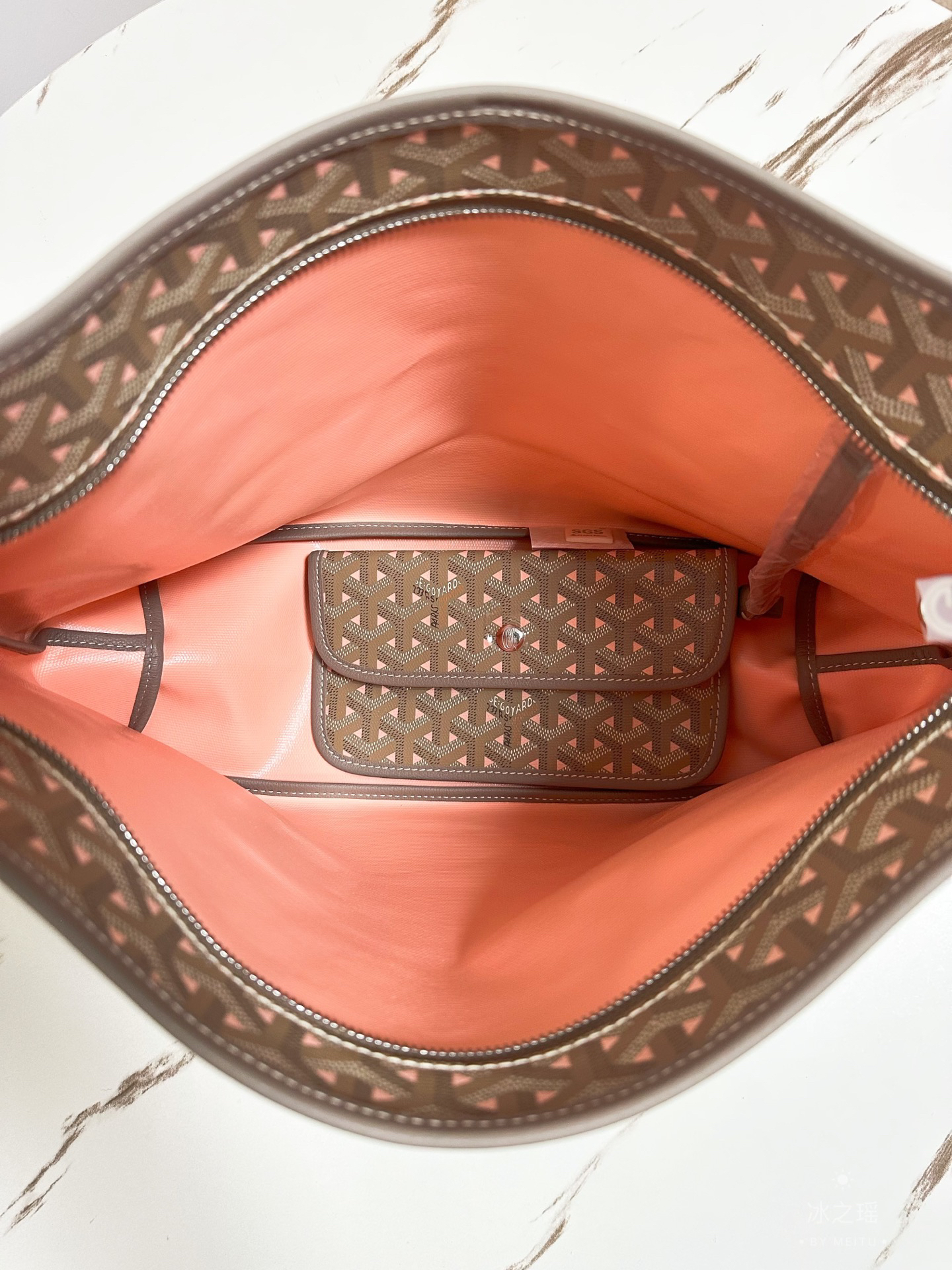 ゴヤール「Goyard」Boheme Hobo 170th Anniversary Khaki Pink ショルダーバッグ