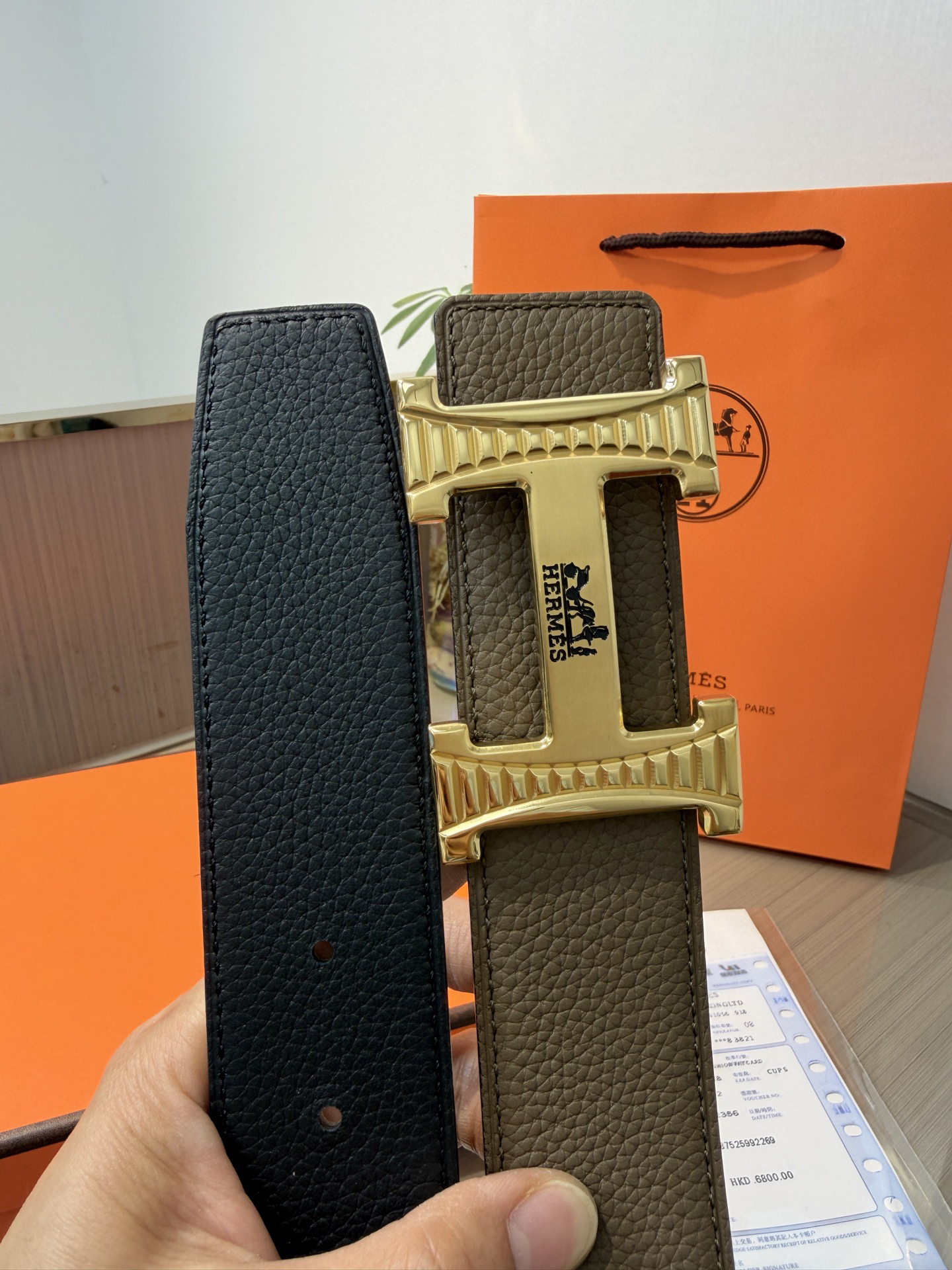【限定入荷】Hermès フレンチ紳士ベルト「全長約 100cm」