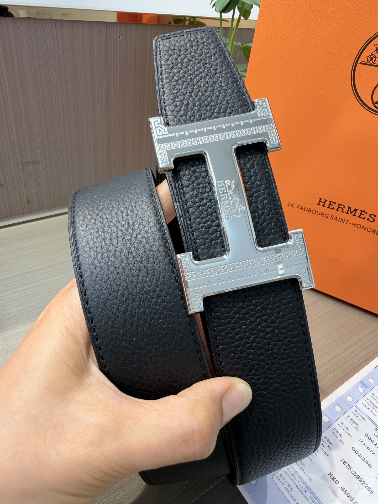 【限定入荷】Hermès フレンチ紳士ベルト「全長約 100cm」