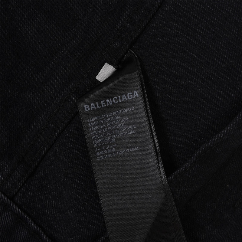 [Copy]Balenciaga / バレンシアガ 24ss 手描きグラフィティプリントのジーンズジャケット