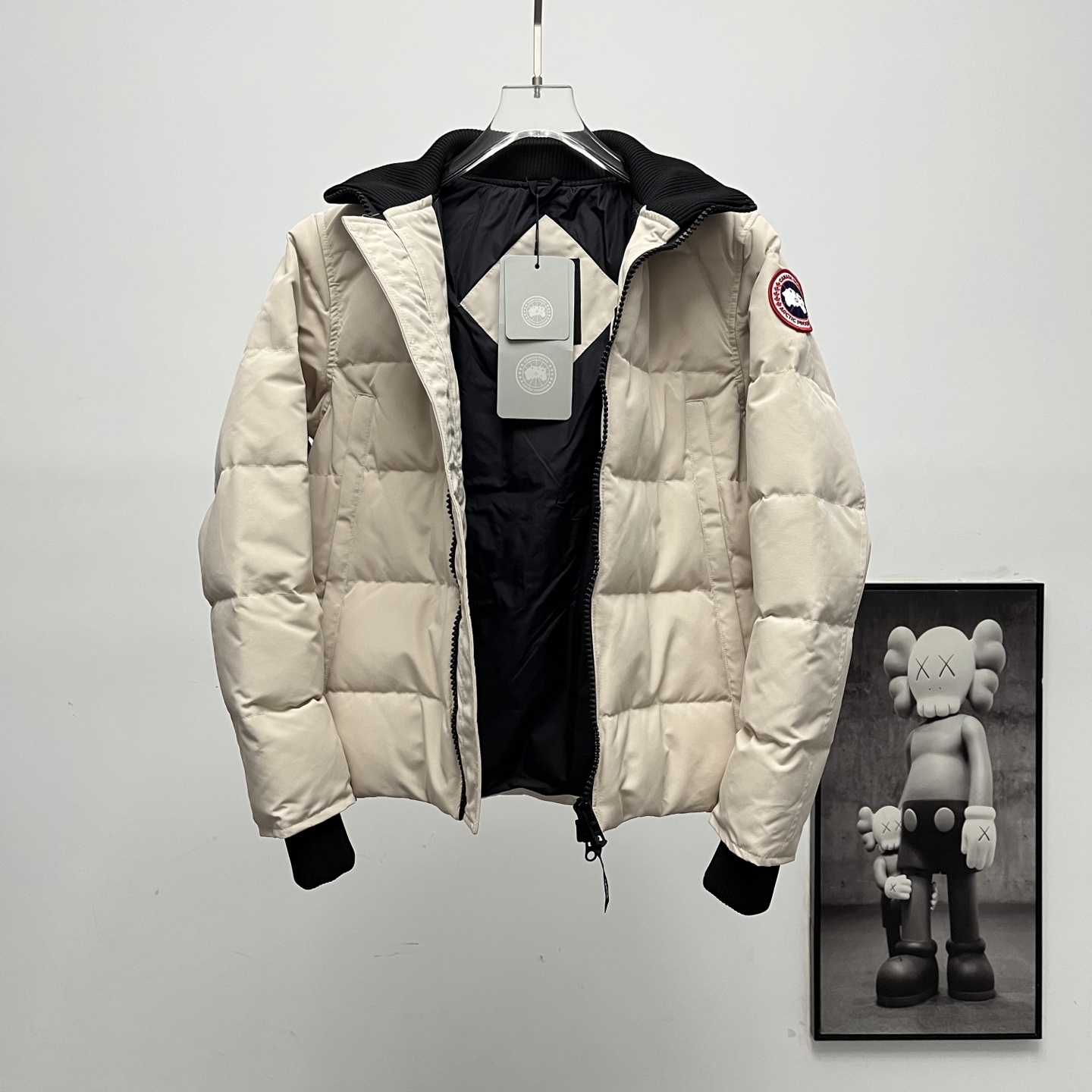 カナダグース メンズ ニットスタンドカラーダウンジャケット